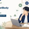 Spring Bootの@RequestBodyでJSONを受け取る使い方を解説する記事のアイキャッチ。若手エンジニアがJava道場風の学習空間でAPI入力を学ぶイラスト。