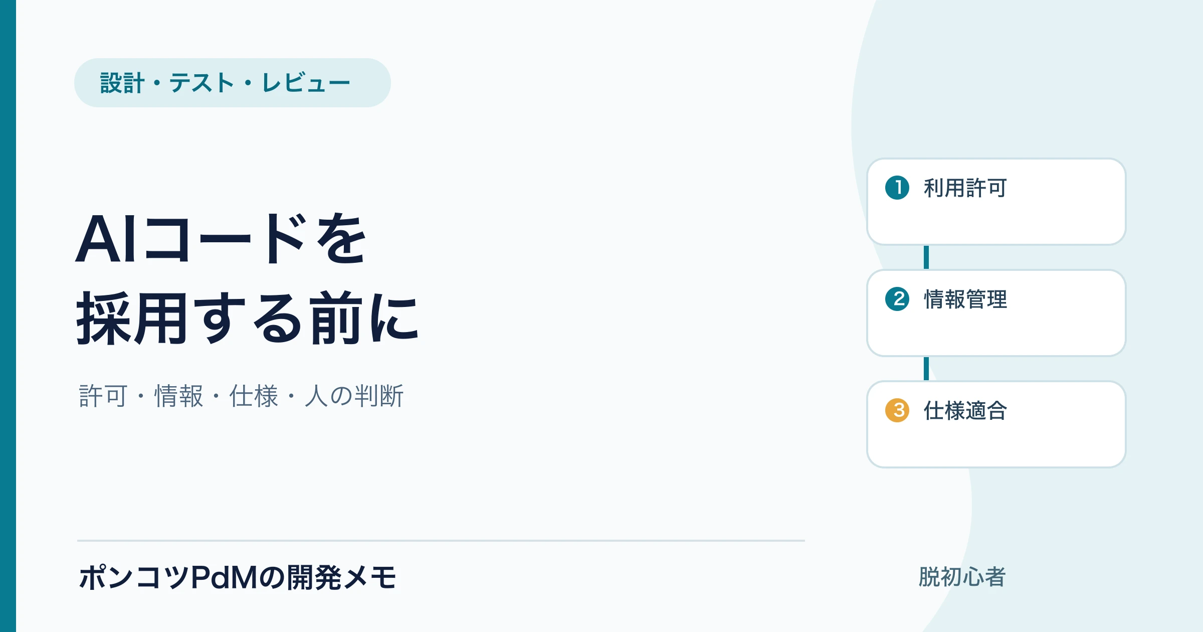 AIが書いたコードをそのまま使っていい？提出前の確認チェックリスト