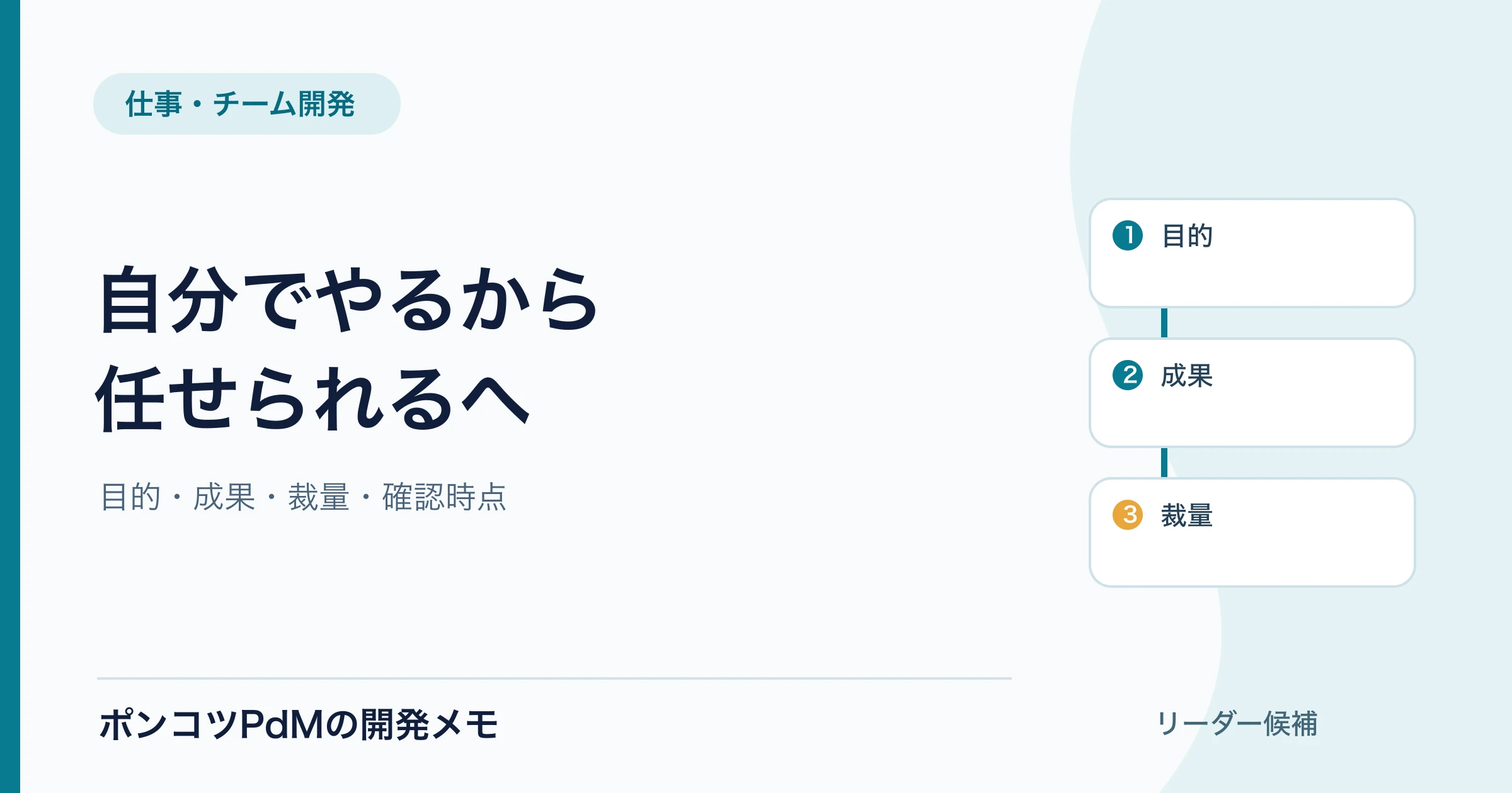 自分でやった方が早いを抜け出す仕事の任せ方｜引き継ぎの記入例
